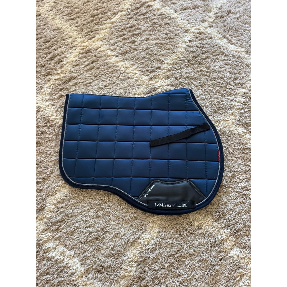LeMieux Loire Satin GP Square Saddle Pad Navy Blue Large GP